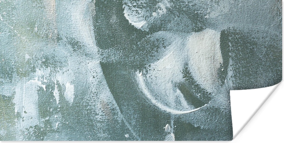 Poster Acrylverf - Structuren - Abstract - 120x60 cm