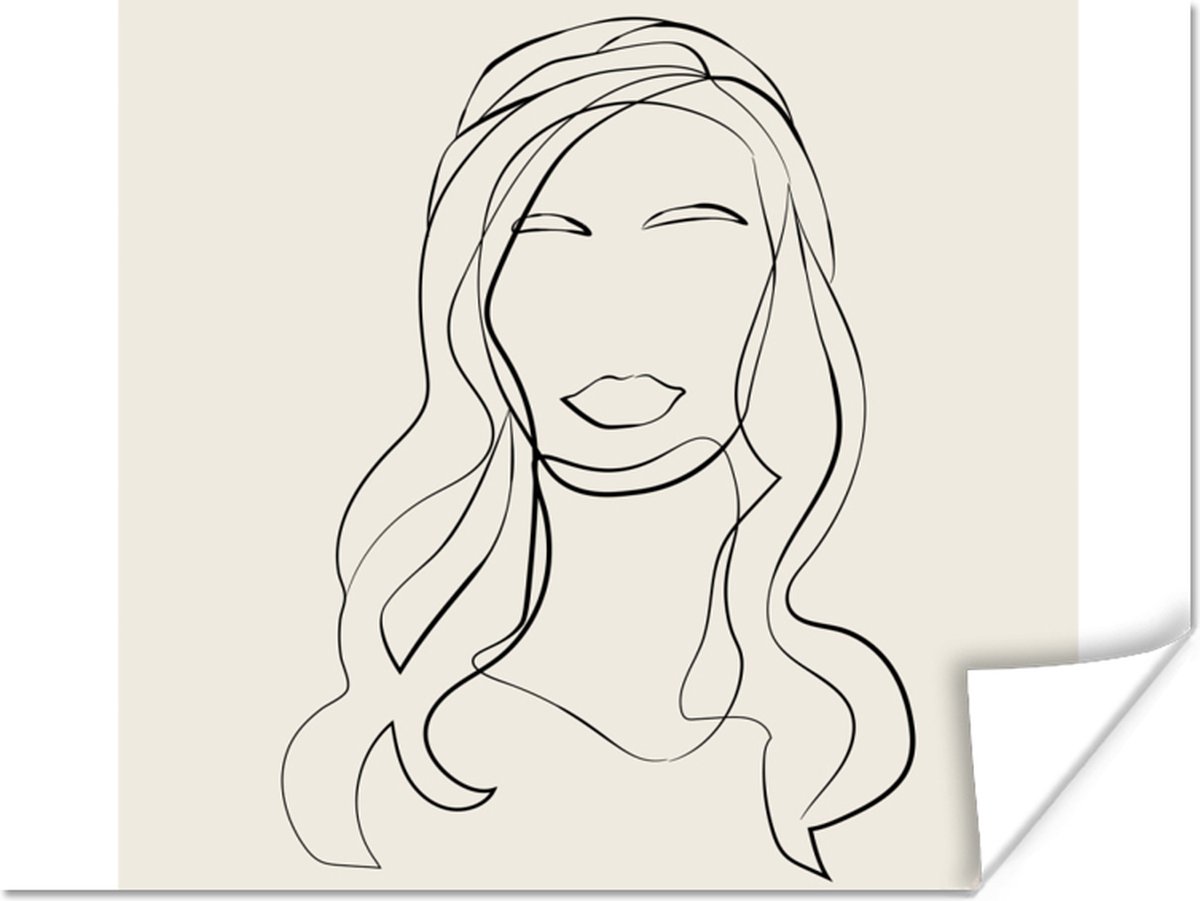 Poster Vrouwen - Quotes - Line art - Tekst - 40x30 cm