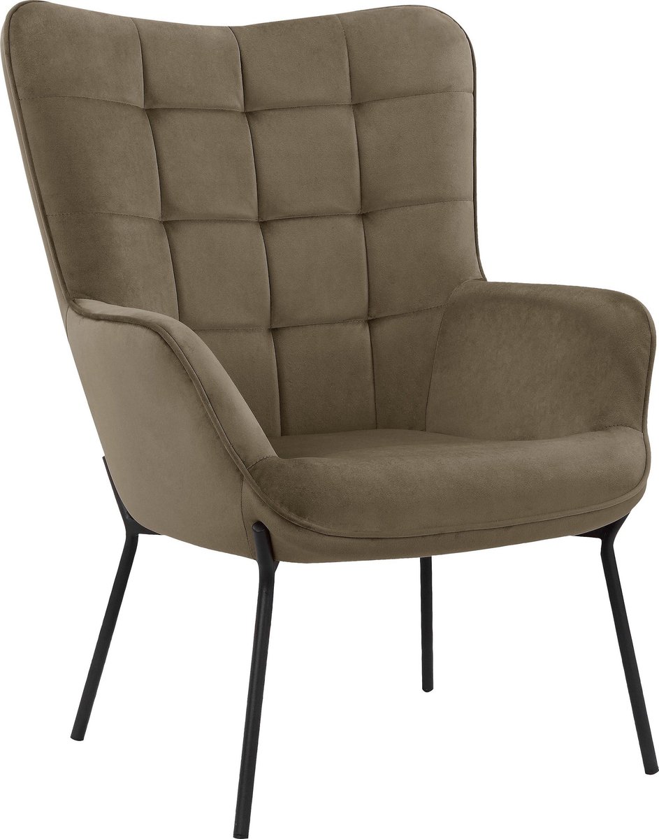 Notio Living Boris - Loungestoel Mocca Stax (99 x 73 x 80 cm) Bruin