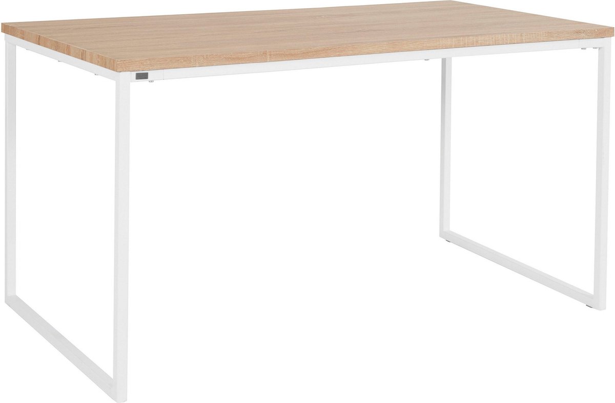 Mali-Eettafel - 6-zits - Wit Eiken