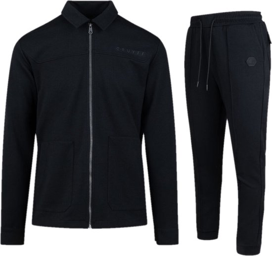 Cruyff Elluvium Overshirt Trainingspak Heren Zwart - Maat: L