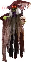 85 Hanging Witch holding Skull - Halloween | 216 cm