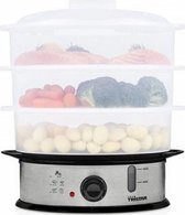 Tristar Stoomkoker VS-3914 - Food Steamer met 3 lagen - Inclusief rijstmand - Vaatwasserbestendig - BPA-vrij - 9 Liter