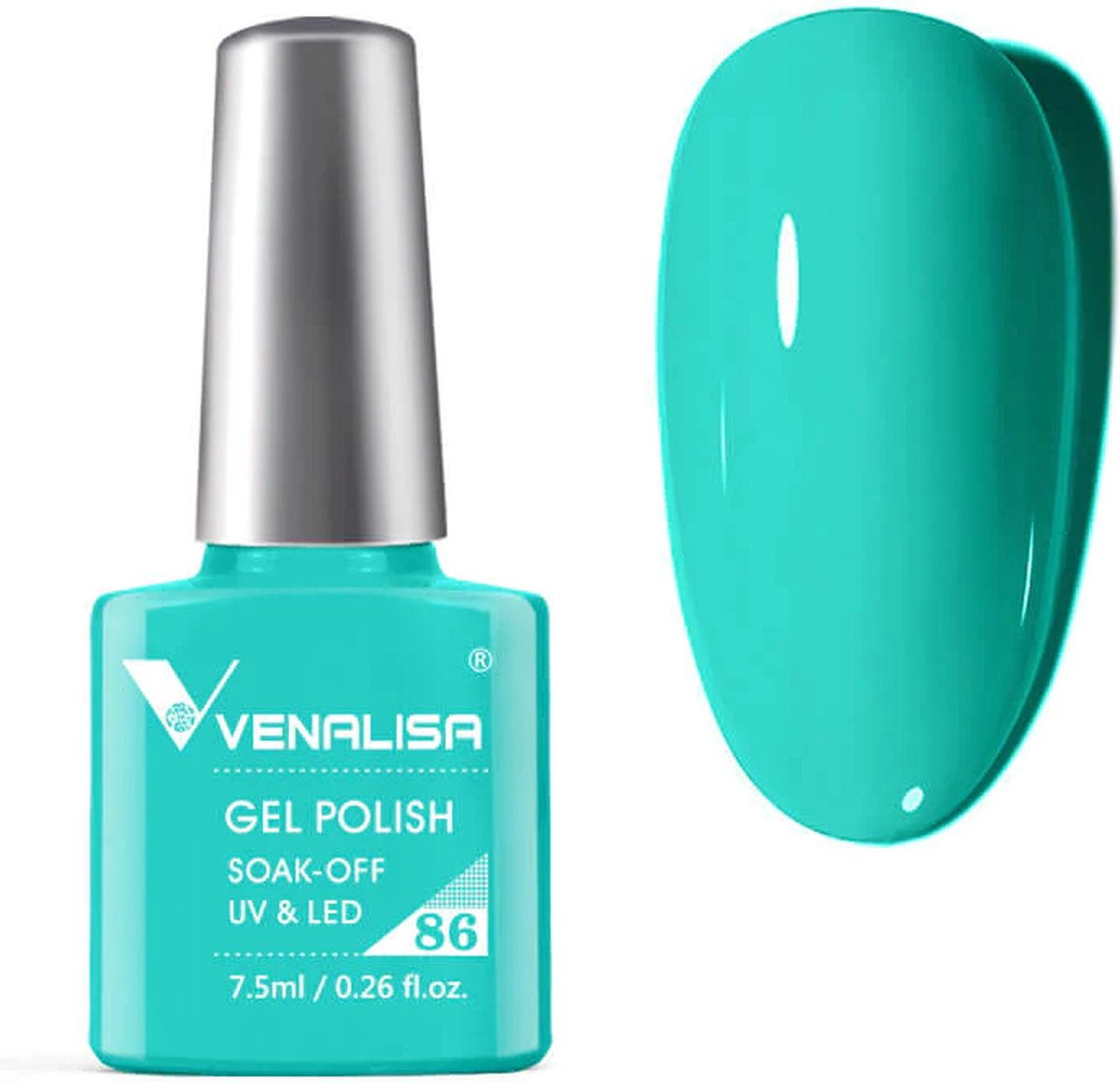 Venalisa Gellak Turquoise - 7.5 ml - Turquoise Gellak - Gellac Turquoise - Gellak Kleuren - Venalisa Gellak - Gellak Nagellak