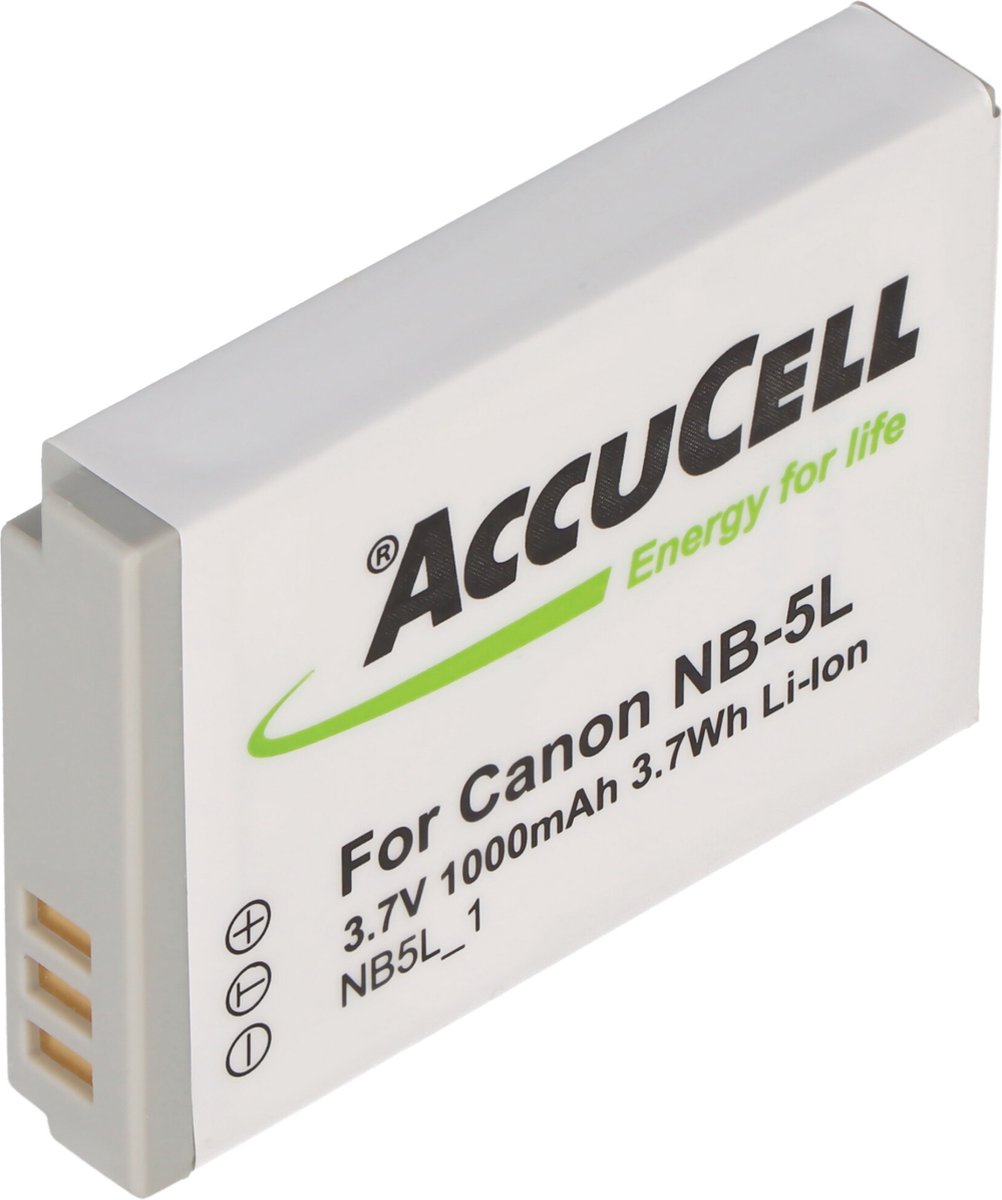 AccuCell-batterij geschikt voor Canon PowerShot SD700 IS-batterij