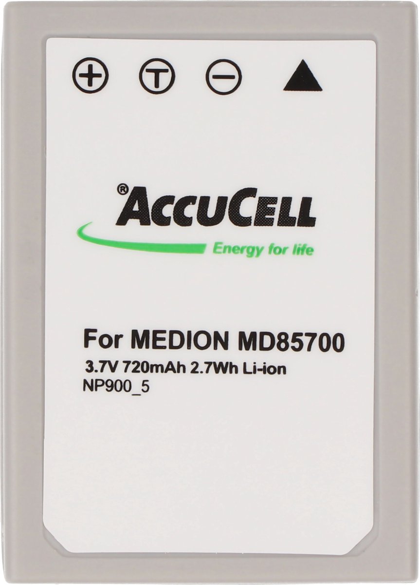 AccuCell-batterij geschikt voor Medion MD85801-batterij, MD85820