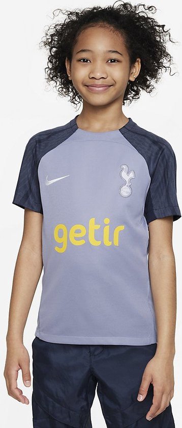 Tottenham Hotspur Strike Nike Dri-FIT Knit Voetbalttop Kids Iron Purple Maat 140/152
