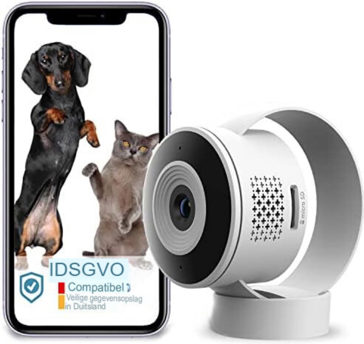 Gratyfied - Hondencamera - Huisdiercamera - Hondencamera Beelden op Telefoon - Camera Hond