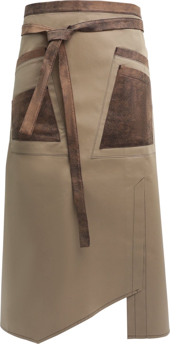 Pavelinni | Kopenhagen | Lange Horeca Schort | Keuken/kookschort | Horeca sloof | Beige