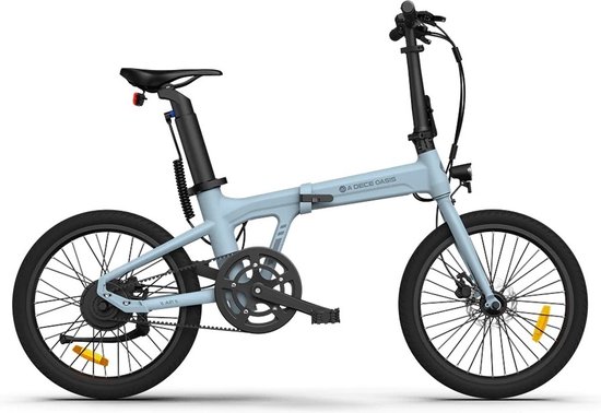 ADO Air 20 Elektrische vouwfiets Blauw - 16kg - CE Versie - 250W - 25km/u - 100km range - Samsung batterij - hydraulische schijfremmen - torque sensor - koolstof riem