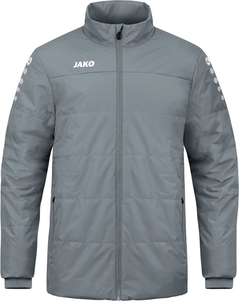 JAKO Coachjas Team Zonder Capuchon Kind Steengrijs Maat 140