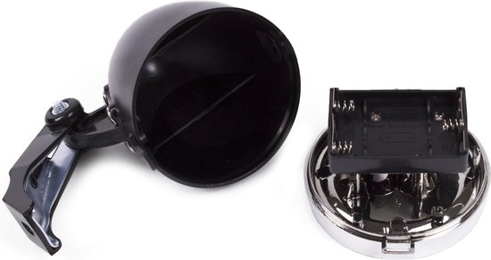 Benson Fietskoplamp - 2 LED's - Inclusief Batterijen - Wit - Retro Stijl — afbeelding 4