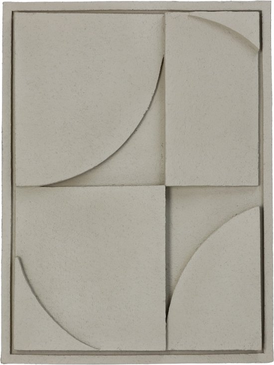 HD Collection Wanddeco D Abstract - Polyresin - Naturel - 30 x 40 x 4 cm (BxHxD)