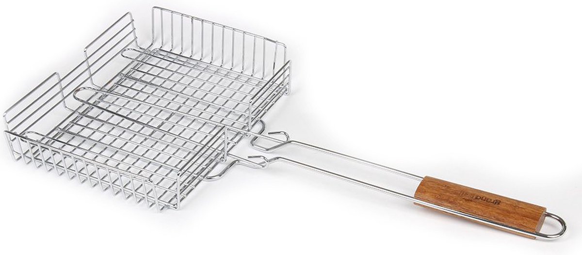 Panier en maille de barbecue fumé en acier inoxydable en forme de