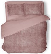 Eleganzzz Dekbedovertrek Flanel Fleece - Old Rose - Dekbedovertrek 240x200/220cm - 100% flanel fleece - Lits Jumeaux dekbedovertrekken