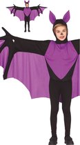 Fiestas Guirca - Kostuum vleermuis paarse vleugels 7-9 jaar