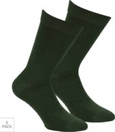 Bamboe Sokken 6-Pack - Groen - Maat 39-42 - Dunne Bamboe Sokken Voor Frisse Droge Voeten - Dames / Heren
