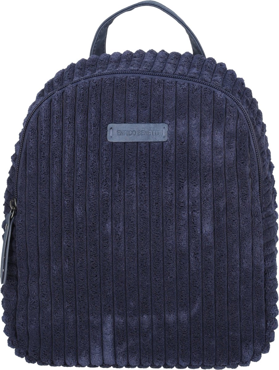 Enrico Benetti Rosie Corduroy Rugzak - 78024 - Donkerblauw