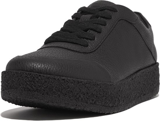 FitFlop Rally Leren Sneakers ZWART - Maat 42