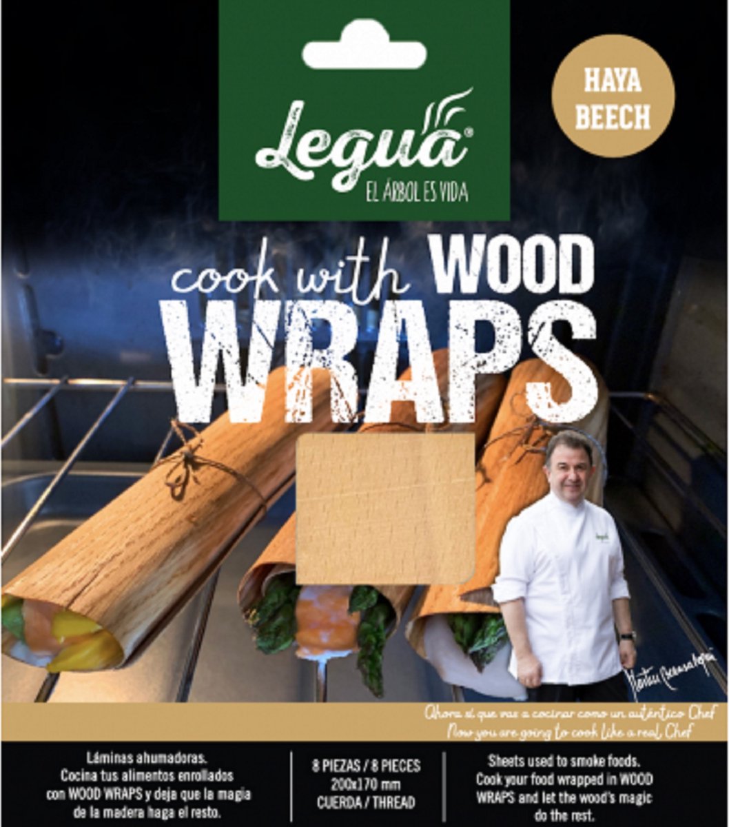Legua Wood wraps Beuken - pak a 8 vellen