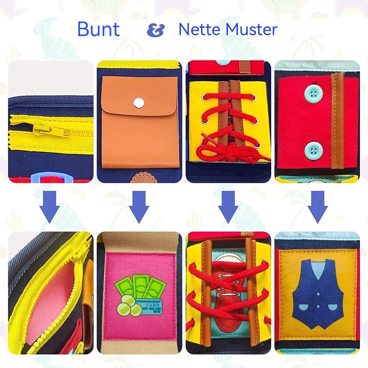 Bolture Busy Board - Planche d'activités pour tout-petits - Jouets  Montessori pour