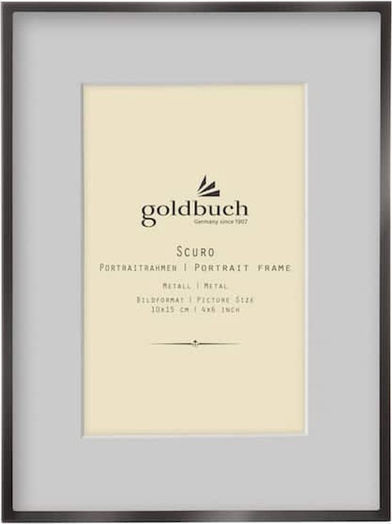 GOLDBUCH GOL-960822 Fotolijst Scuro - Metaal - Zwart - 10x15 cm