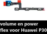 Togadget® - geschikt voor Huawei P30 power en volume Flex Kabel - aan uit knop - volume up volume down