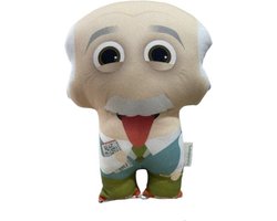 Tuki kussen- Einstein -Kussen-Knuffelbaar-Celebrity-beroemdheden-Teddy