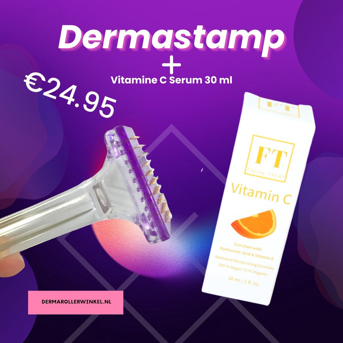 Dermastamp 1.0 mm + Vitamine C Serum 30 ml