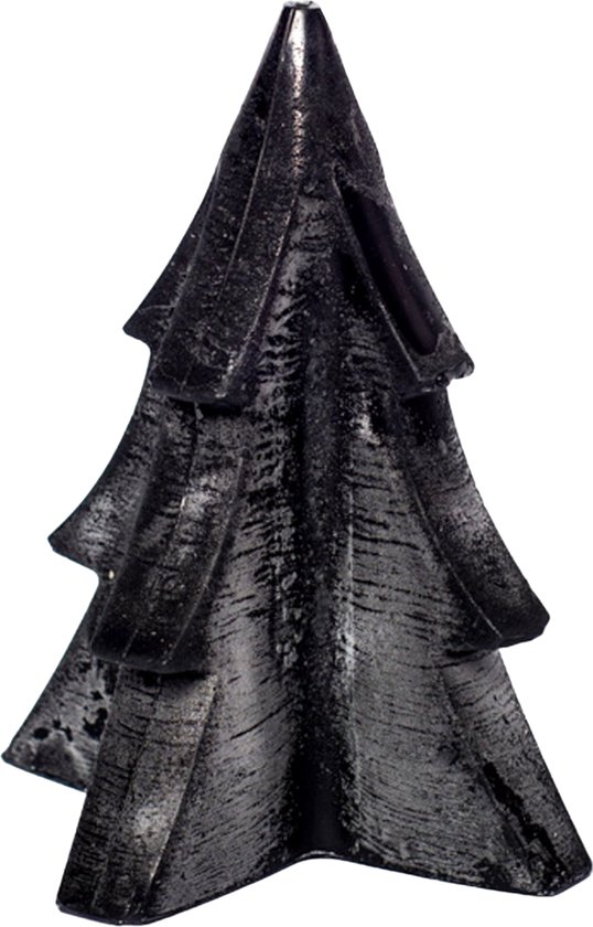 Home Society - Kerstboomkaars 'Denn' (Zwart) - Set van 6 (L)