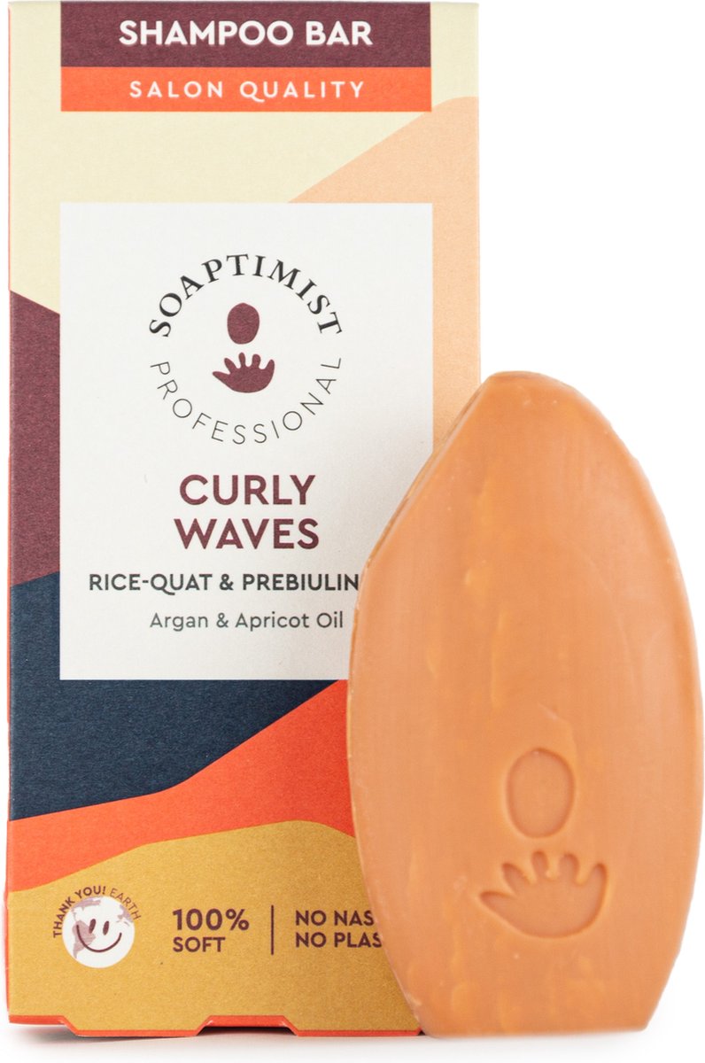 Soaptimist - Premium Shampoo Bar Curly Waves - Voor stralende, veerkrachtige krullen - Salon Quality - Voor alle haartypes