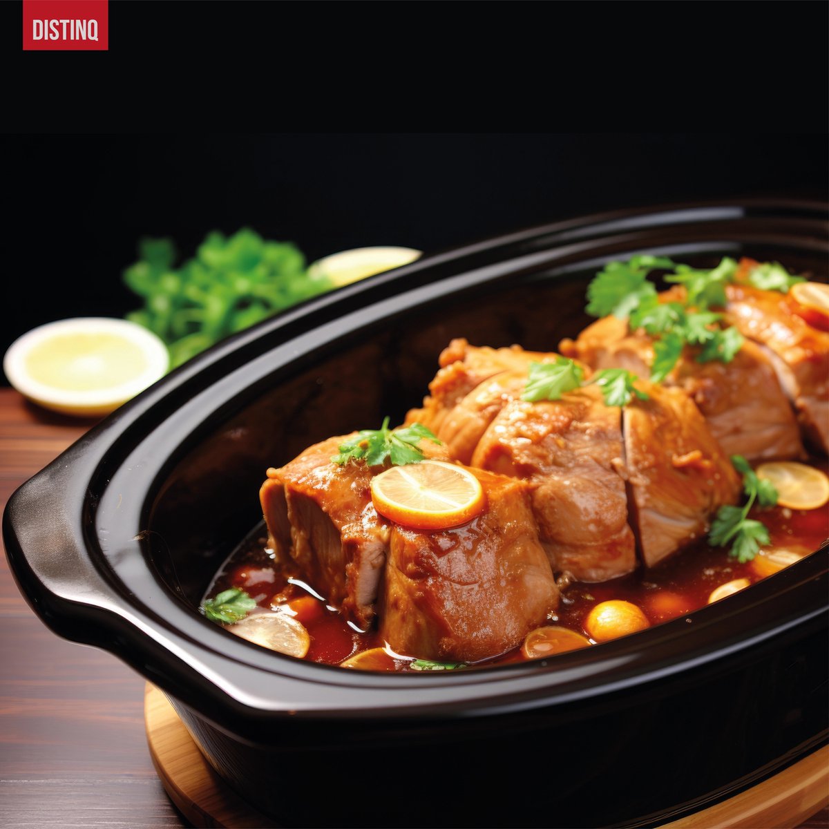 DistinQ Digitale Slowcooker 6 liter met Timer – Keramische binnenpan - Timerfunctie - Warmhoudfunctie – foto 6