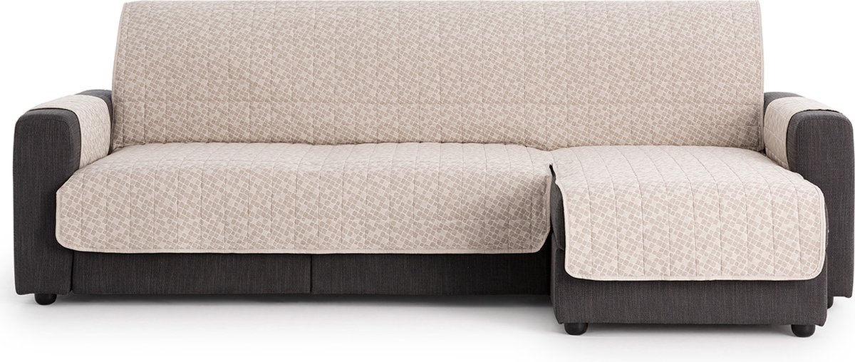 Belmarti® Hoekbank beschermhoes Pure - 240cm breed - Linnen - Hoes voor een chaise longue bank met het relaxgedeelte rechts - van hoogwaardig katoen