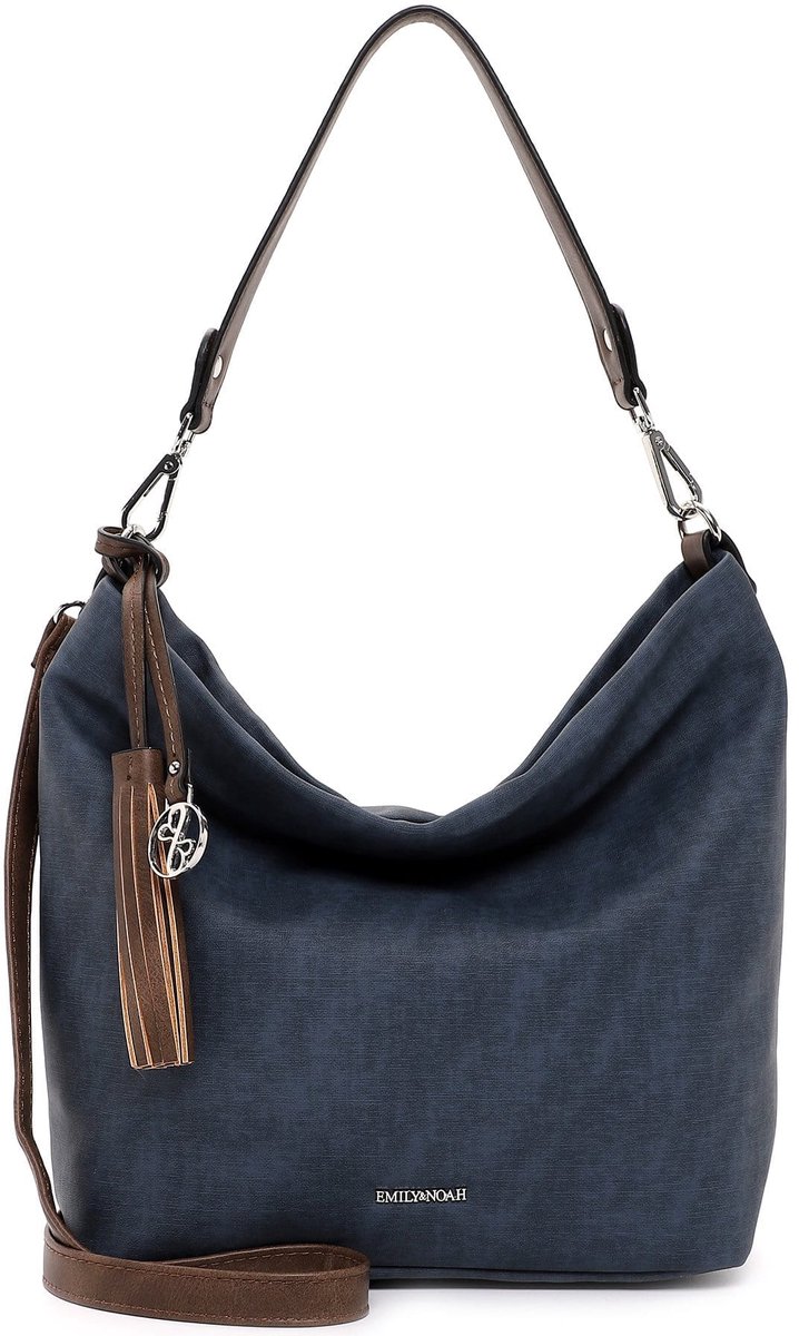 EMILY & NOAH Buideltas E&N Elke ( 62790 ) - Dames handtassen - blue/taupe 509