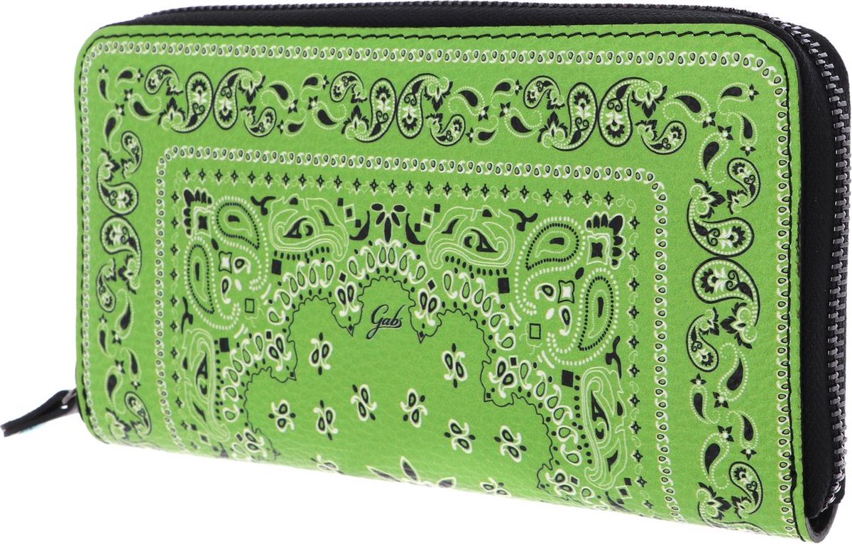 Gabs Leren Portemonnee GMONEY17 Bandana Ruga Wallet Pear Green Groene