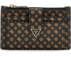 GUESS Kaarthoes Card Holder Mocha Logo Zwart