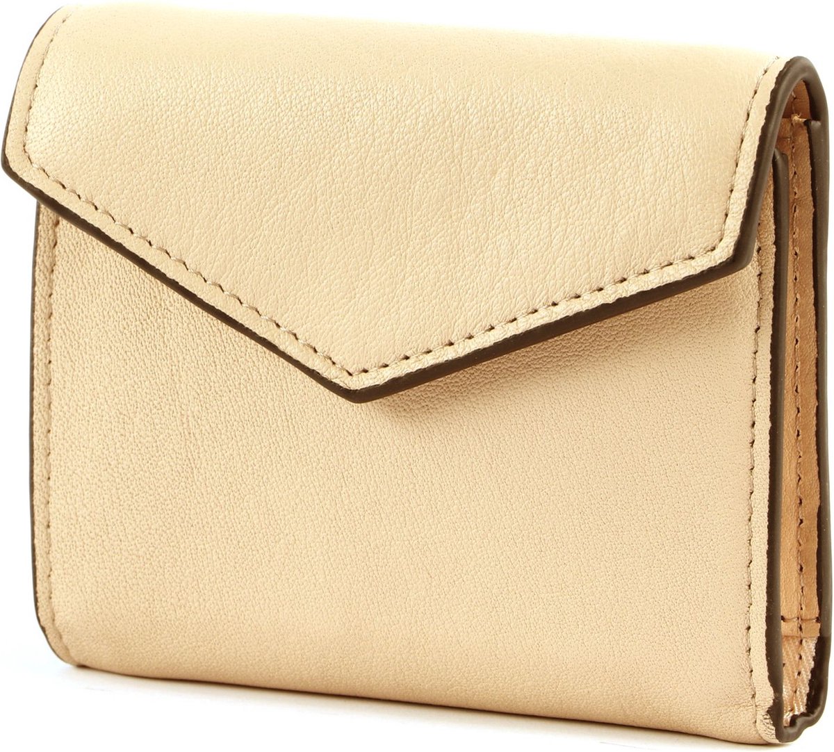 FREDsBRUDER Leren Portemonnee Kelia Envelope Wallet Beige