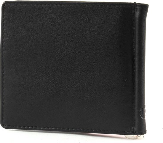 Portafoglio bugatti Pelle Hunter Marrone Metal Logo Dollarclip 8CC