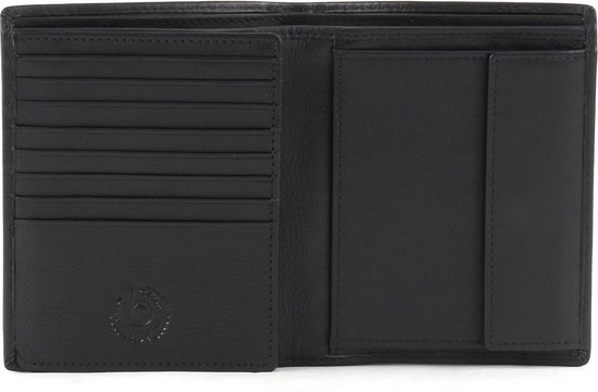 bugatti City Line RFID Coin Wallet with Flap 8CC Black