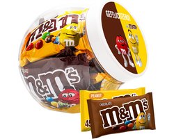 M&M's Chocolade & Peanut Mix - "Gefeliciteerd" - chocoladecadeau - proficiat - in herbruikbare pot - 450g