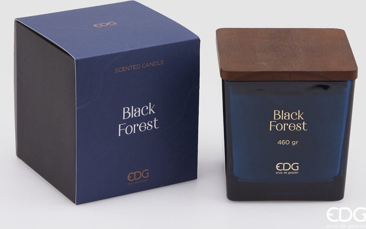 EDG Enzo De Gasperi Geurkaars Black Forest Houten deksel H11,5