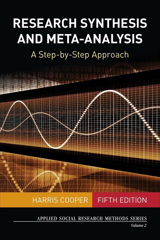 Applied Social Research Methods - Research Synthesis and Met ... - cover