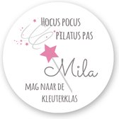 25x Traktatiestickers HOCUS POCUS - begin Kleuterschool - Sluitsticker | Kinder Traktatie - Traktatiestickers Pimp Studio