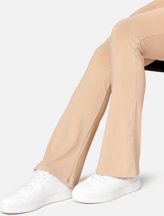Bellivalini Dames Yogabroek - Sport - Vrijetijdsbroek - Lang - Viscose - Sportbroek - BLV-BLV50-277-YPF - Zand - XS van Bellivalini — afbeelding 4
