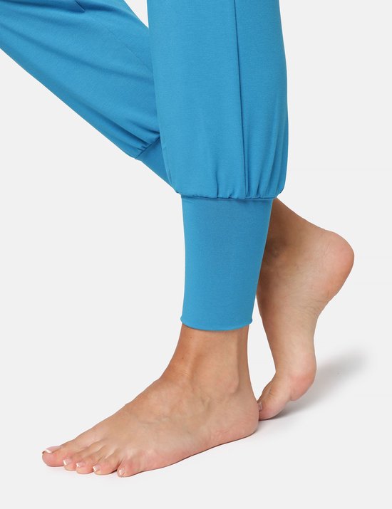 Bellivalini Dames Yogabroek - Sportbroek - Vrijetijdsbroek - Lang - Viscose - Sport - BLV-BLV50-278-YP - Blauw - 3XL van Bellivalini — afbeelding 3