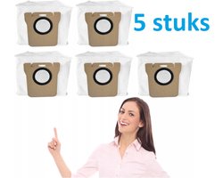 5 x Stofzakken Vervanging compatibel met Dreame L20 Ultra/L10s Ultra/L10 Ultra - grote capaciteit - hoge kwaliteit - Dreame: Bot L20 Ultra Bot L30 Ultra Bot L10s Ultra Bot L10 Ultra Bot L10 Prime Xiaomi: Xiaomi Robot X10 Xiaomi Robot X10 Robot X20+