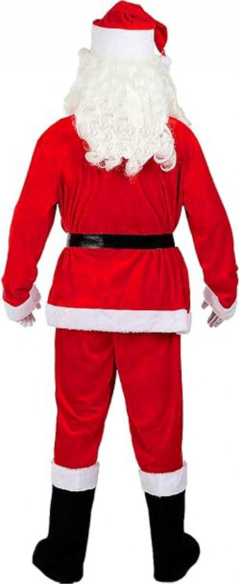 Kerstman Kostuum 7-delig Voor Mannen Met Hoed, Baard