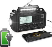 Silva Schneider SOS 112 Outdoorradio VHF  FM , Middengolf Noodradio Acculaadfunctie Handslinger Zonnepaneel Zaklamp 2897630391