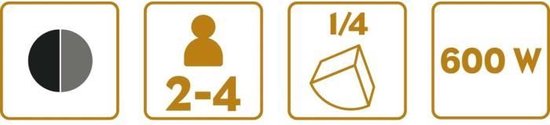Raclettemachine - LITTLE BALANCE - Savoyarde kwartwiel - 600 W - 4 personen - Meuuuh design / RVS — afbeelding 2