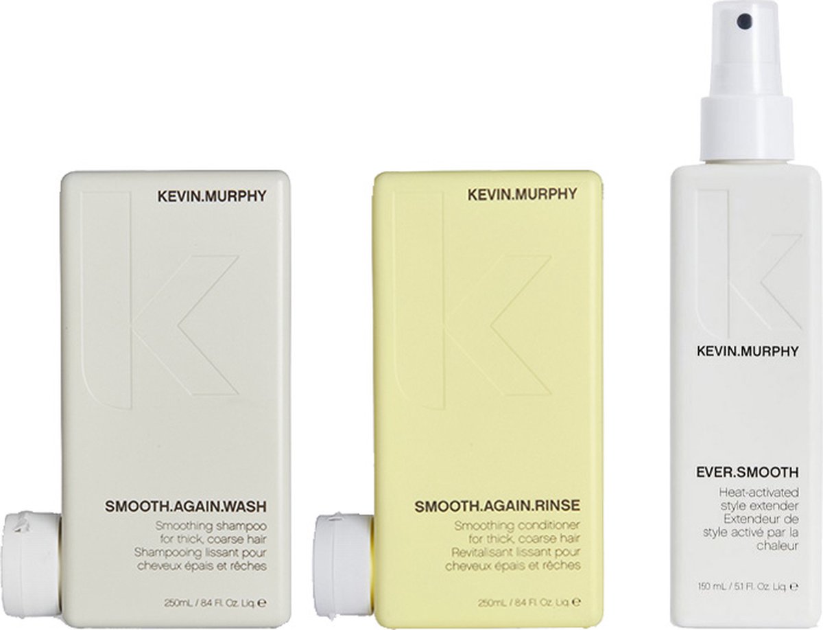 Kevin Murphy Smooth.Again.Wash 250ml + Smooth.Again.Rinse 250ml + Ever.Smooth 150ml